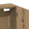 vidaXL Seinäkiinnitettävä kylpyhuoneen kaappi tammi 32x20x67 cm