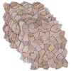 vidaXL Mosaiikkilaatat Punainen 30 x 30 cm Marmori
