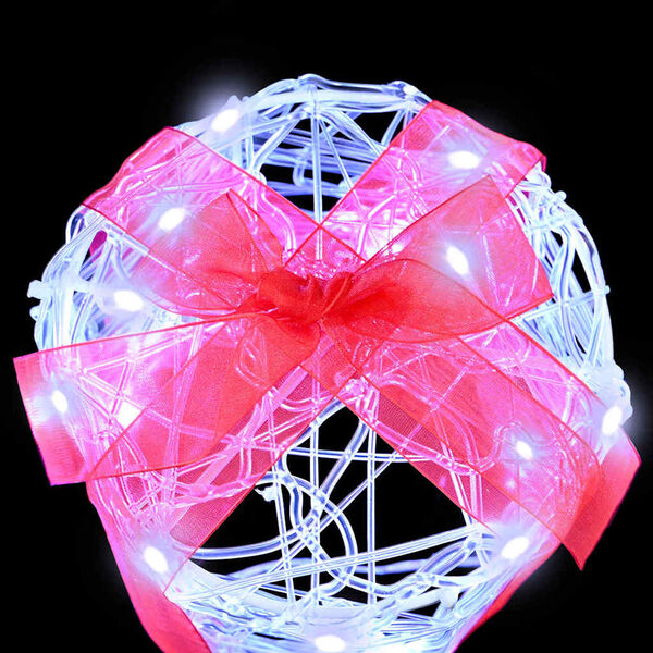 vidaXL Lahjarasian Koristus 3 pcs Kylmä valkoinen 20 x 20 x 21 cm