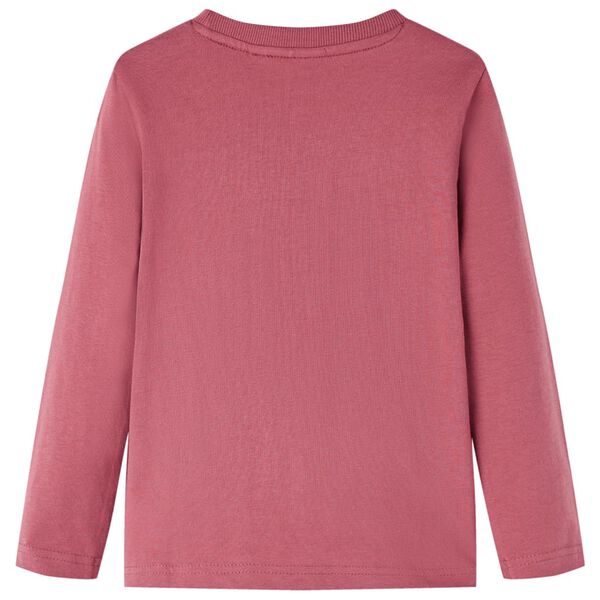 Lasten pitk&auml;hihainen T-paita tumma punainen 116