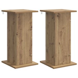 vidaXL Kasviteline 2 kpl Artisaanitammi 30,5 x 30 x 60,5 cm