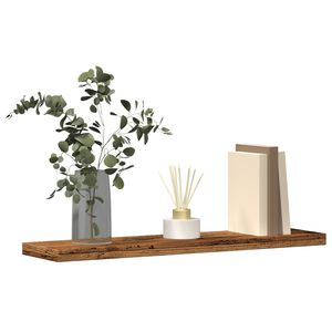 vidaXL Sein&auml;hyllyt 4 kpl vanha puu 40x20x1,5 cm tekninen puu