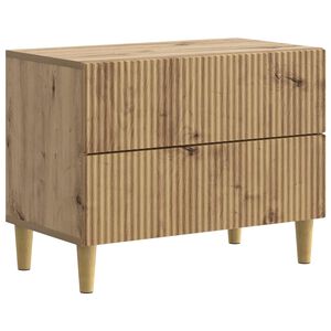 vidaXL Y&ouml;p&ouml;yt&auml;kaappi Artisaanitammi 62 x 34,5 x 48 cm Tekninen puu