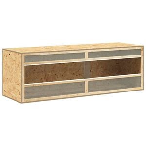 vidaXL Terraario tekninen puu 144x46x48 cm