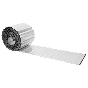 vidaxl Nurmireunus 5 m x 30 cm Galvanoitu ter&auml;s Hopea
