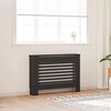 vidaXL L&auml;mp&ouml;patterin suoja musta 112x19x81,5 cm MDF