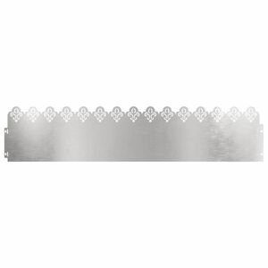 vidaXL Nurmikonreunukset 10 kpl 103 x 0,05 x 22 cm Ruostumaton ter&auml;s