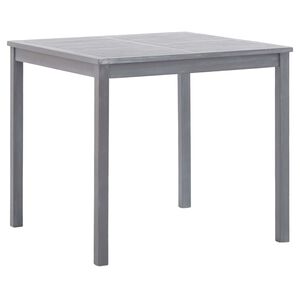 vidaXL Puutarhap&ouml;yt&auml; harmaa 80x80x74 cm t&auml;ysi akaasiapuu
