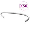 vidaXL Kivikorien koukut 50 kpl galvanoitu ter&auml;s 10 cm