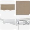 vidaXL Aurinkovarjo Beige 300 x 250 x 165 cm Polyesteri