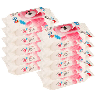 vidaXL Vauvan puhdistuspyyhkeet 10 pakettia 720 pyyhettä