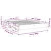 vidaXL S&auml;ngynrunko ilman patjaa 135x190 cm massiivipuutammea
