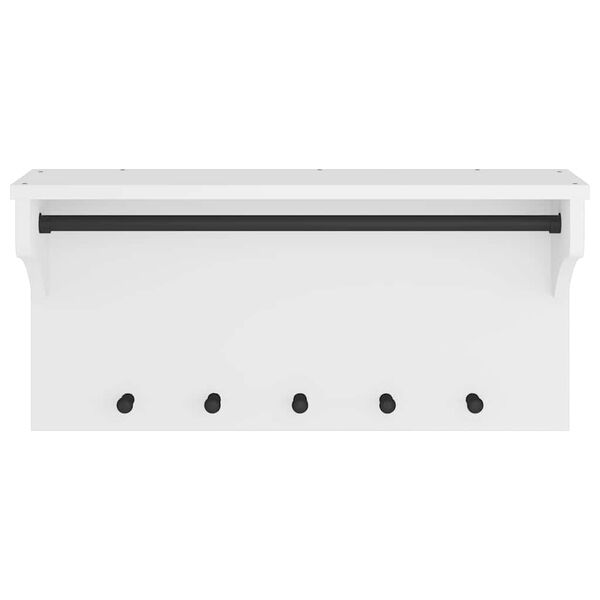 vidaXL Sein&auml;naulakko SANDNES valkoinen 87x30x42 cm t&auml;ysi m&auml;nty