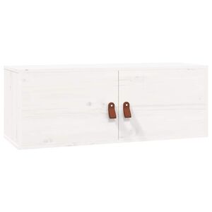 vidaXL Sein&auml;kaappi valkoinen 80x30x30 cm t&auml;ysi m&auml;nty
