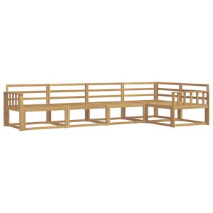 vidaXL Ulkosohvakokoelma 5 pcs valkoinen 327 x 168,5 x 73 cm