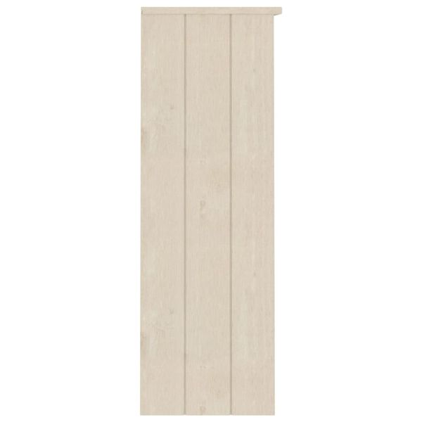vidaXL Yläkaappi HAMAR hunajanruskea 85x35x100 cm täysi mänty
