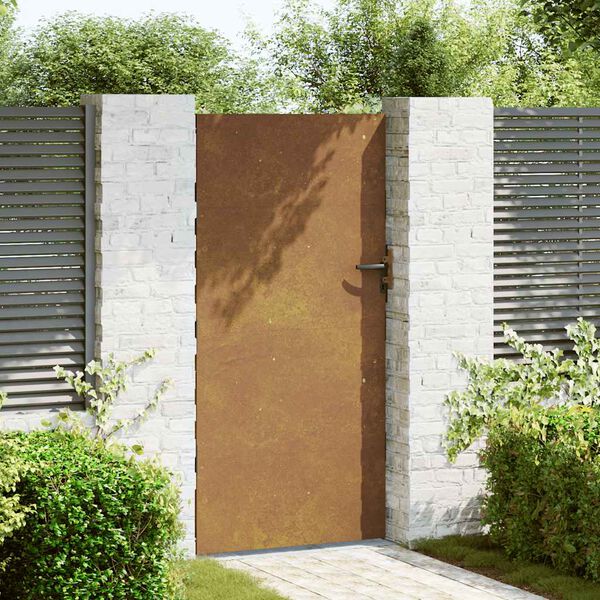 vidaXL Puutarhaportti 85x200 cm corten ter&auml;s