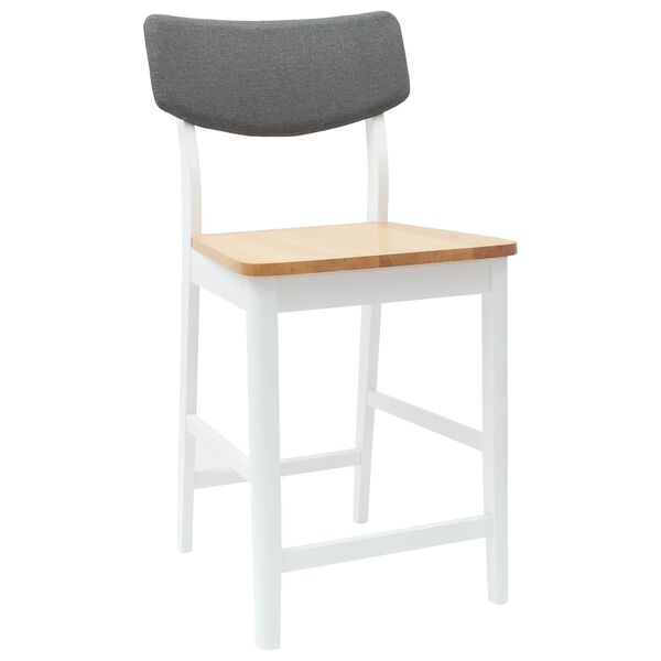 vidaXL Ruokatuolit 2 pcs Valkoinen 48 x 49 x 95 cm Kest&auml;v&auml; Kumipuinen