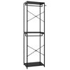 vidaXL Vaatekaappi musta 60x40x213 cm metalli ja lastulevy