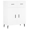vidaXL Kaappi valkoinen 69,5x34x180 cm tekninen puu