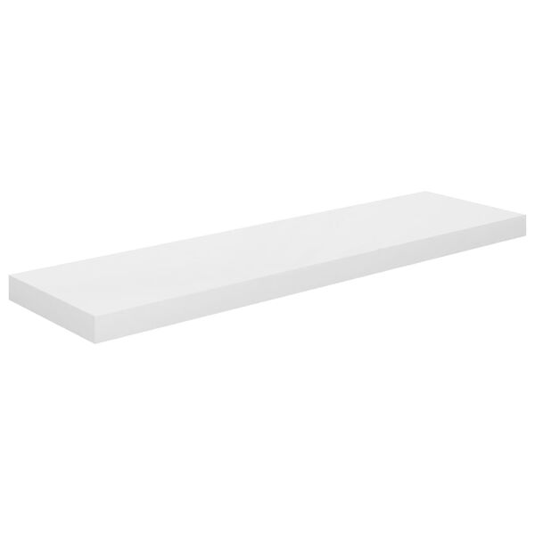 vidaXL Kelluvat seinähyllyt 2kpl korkeakiilto valk. 90x23,5x3,8 cm MDF
