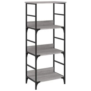 vidaXL Kirjahylly harmaa Sonoma 50x33x117,5 cm tekninen puu