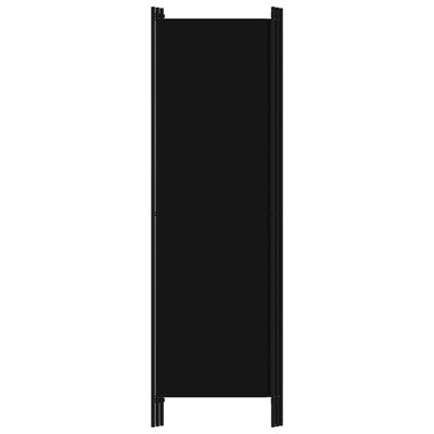 vidaXL 3-paneelinen tilanjakaja musta 150x180 cm