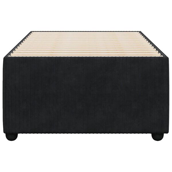 vidaXL Sängynrunko musta 80x200 cm sametti