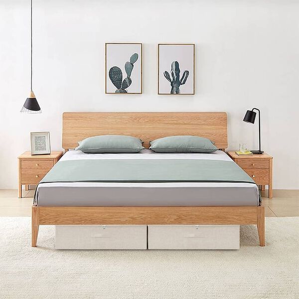 vidaXL Säilytyslaatikko kangas 70x40x18 cm kerma