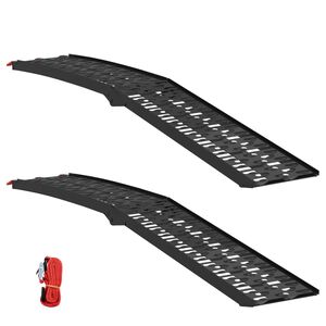 vidaXL Lastausramppi 2 pcs Musta 222 x 29 x 14 cm Alumiini