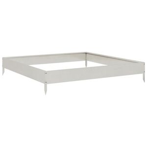 vidaXL Korotettu kukkalaatikko 100x100x18,5 cm ruostumaton ter&auml;s