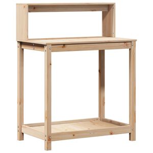 vidaXL Ruukutusp&ouml;yt&auml; hyllyll&auml; 82,5x50x109,5 cm t&auml;ysi m&auml;nty