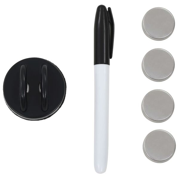 vidaXL Sein&auml;kiinnitteinen magneettinen tussitaulu lasi 100x60 cm