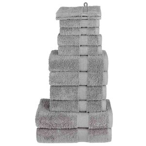 vidaXL Premium Pyyhkeet 12-osaa SOLUND harmaa 600 gsm