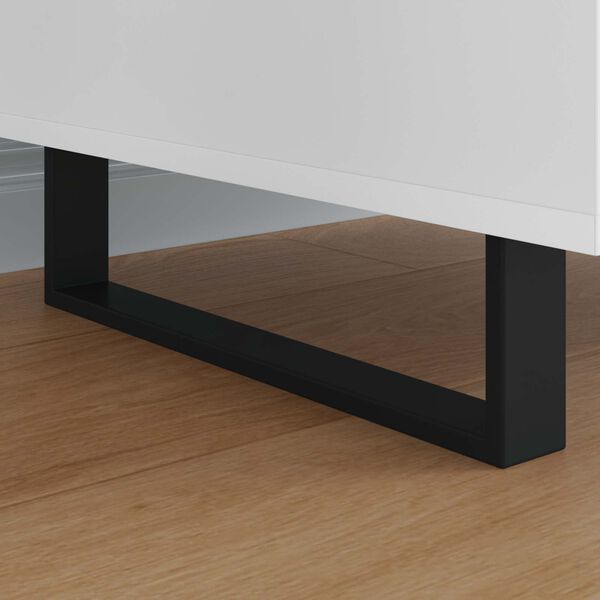 vidaXL Huonekalujalat 12 pcs Musta 376 x 40,5 x 100 mm Rauta