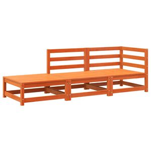 vidaXL 2-istuttava Puutarhasohva ja rahi vahanruskea t&auml;ysi m&auml;nty