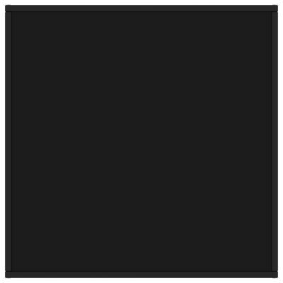 vidaXL Sohvapöytä musta mustalla lasilla 80x80x35 cm