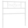 vidaXL Metallinen vaihtop&auml;&auml;ty valkoinen 107 cm