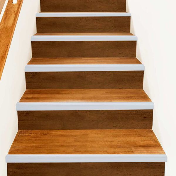 vidaXL Porrasaskelmien reunalistat 30 pcs Hopea 67 x 3.5 x 3 cm