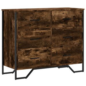 vidaXL Lipasto savutammi 91x35,5x74,5 cm tekninen puu