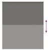 vidaXL Rullaverho Blackout harmaa 125x150 cm Kankaan leveys 121,6 cm