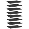 vidaXL Kirjahyllytasot 8 kpl korkeakiilto musta 40x30x1,5 cm lastulevy