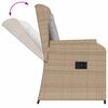 vidaXL Puutarhapenkki 2 pcs Beige polyrottinki