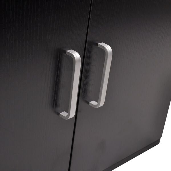 vidaXL 3-osainen Kylpyhuoneen Kaluste- ja Pesuallassarja Musta