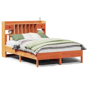 vidaXL S&auml;nky kirjahyllyll&auml; ei patjaa vahanrusk. 160x200 cm t&auml;ysi m&auml;nty