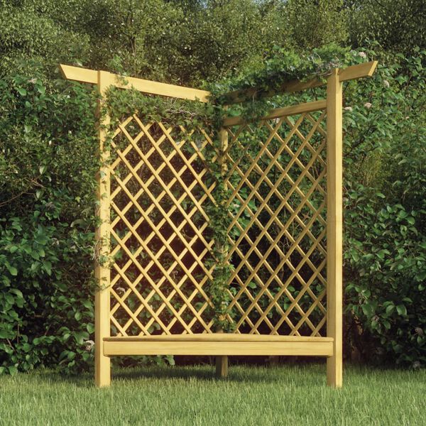 vidaXL Kulmapergola penkill&auml; 166x81x174 cm kyll&auml;stetty m&auml;nty
