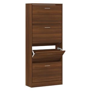 vidaXL Kenk&auml;kaappi ruskea tammi 63x24x147 cm tekninen puu