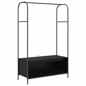 vidaXL Vaatev&auml;line Musta 100 x 44 x 160 cm Tekninen puu