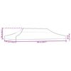 vidaXL Juhlateltan katto 6x3 m harmaanruskea 270 g/m²