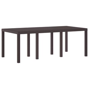 vidaXL Puutarhap&ouml;yt&auml; Ruskea 200 x 100 x 73 cm polyrottinki